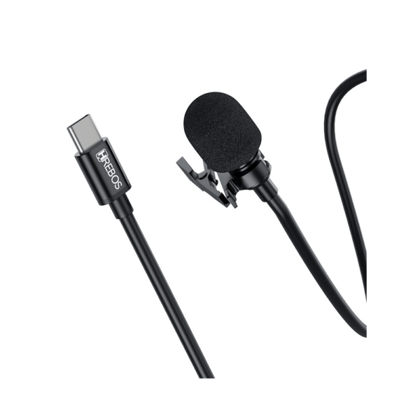 Microfone de Lapela para Smartphone Hrebos HS-31 Tipo C
