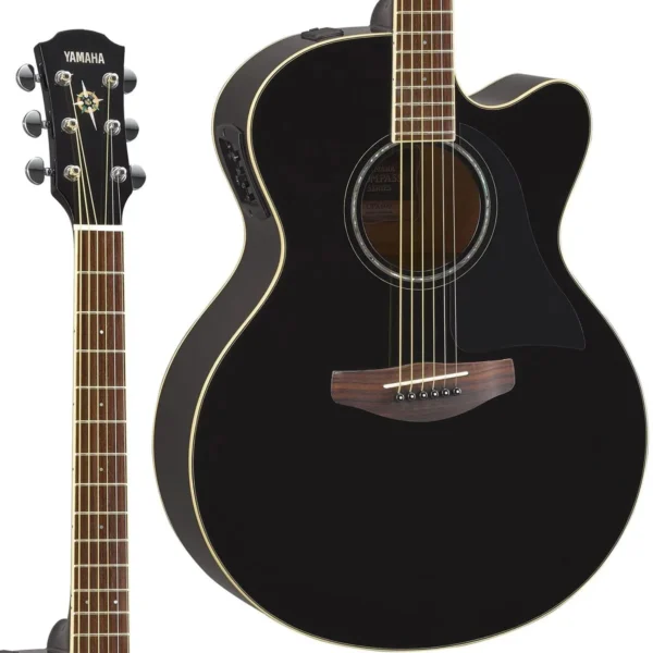 Violão Aço Eletroacústico Yamaha CPX600 Preto.