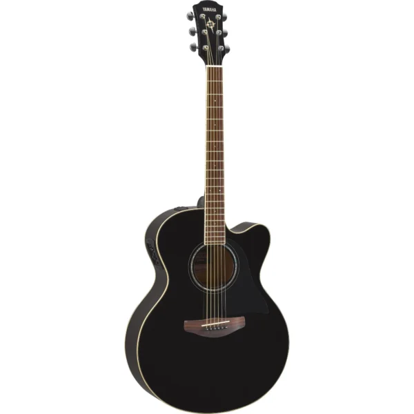 Violão Aço Eletroacústico Yamaha CPX600 Preto.