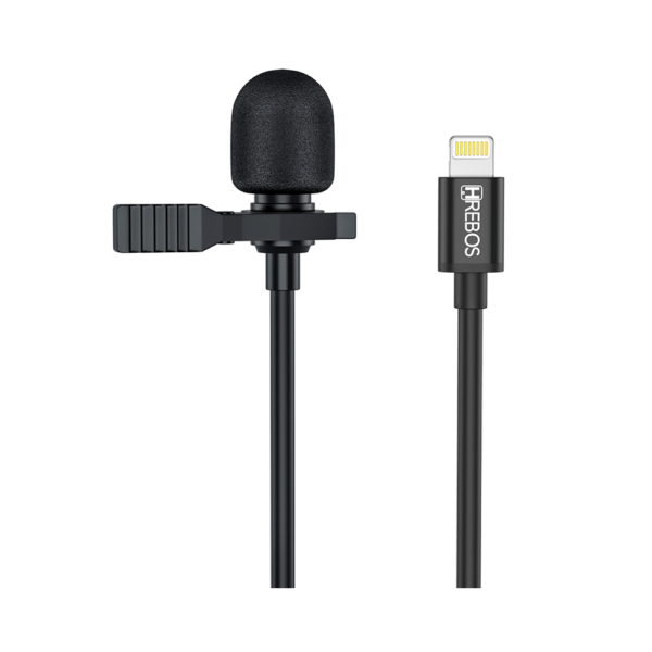 Microfone de Lapela Hrebos HD para iPhone - HS 032