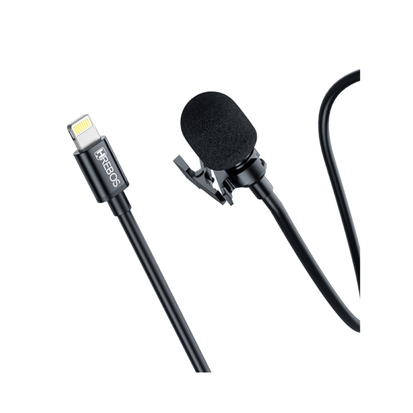 Microfone de Lapela Hrebos HD para iPhone - HS 032