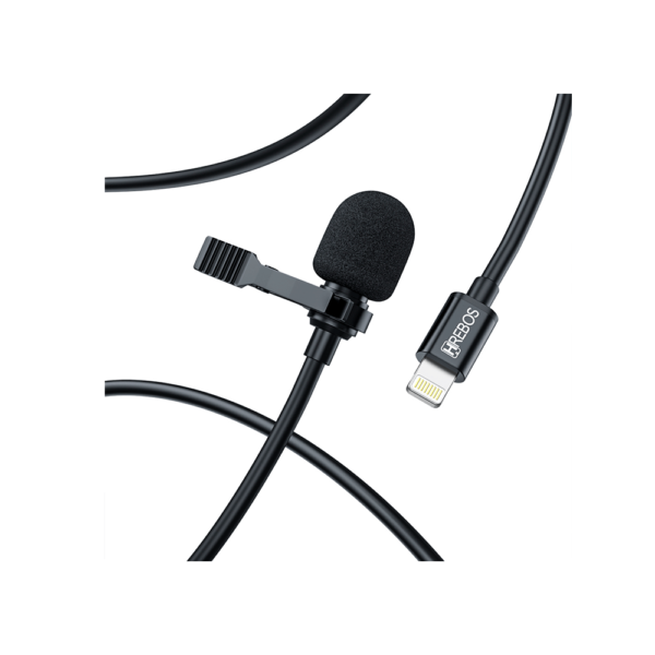 Microfone de Lapela Hrebos HD para iPhone - HS 032
