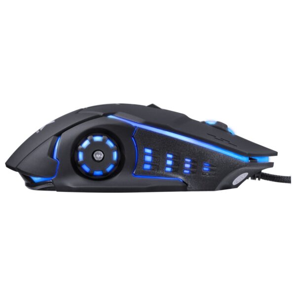 Mouse Gamer Galatica 2400 Dpi Led Azul Cabo Usb 1,8m