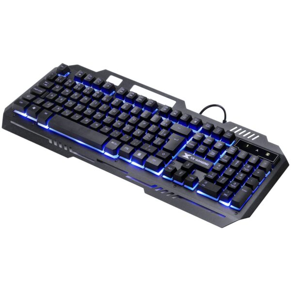 Teclado Gamer Shield Abnt2 Multimidia Led Azul 1.8 Mts-gt600