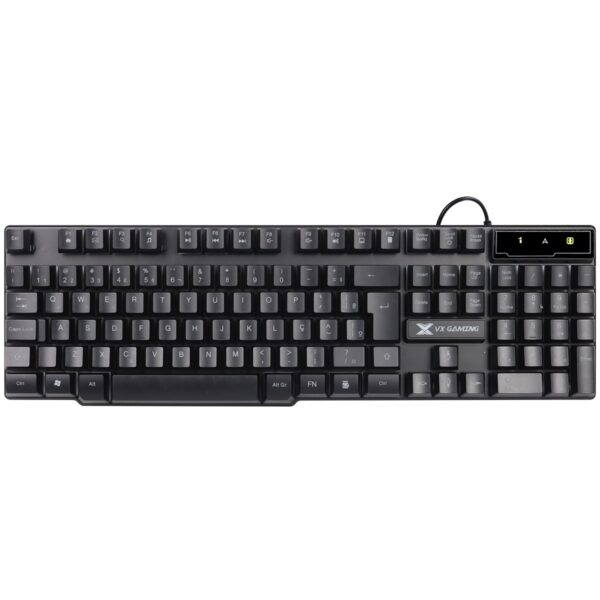 Teclado Gamer Vx Gaming 107 Teclas Usb 12 Multimidia Hydra