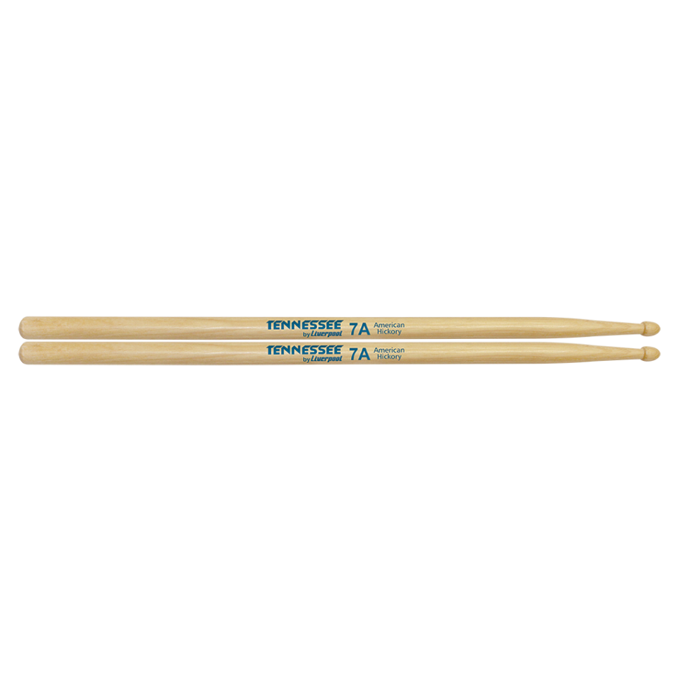 Baqueta Bateria Liverpool Tennessee Hickory 7a Ponta Madeira