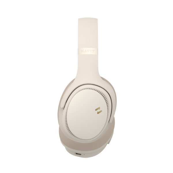 Headphone Bluetooth 5.3 Havit H630 Até 55 Horas Bege - Image 4