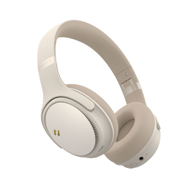 Headphone Bluetooth 5.3 Havit H630 Até 55 Horas Bege