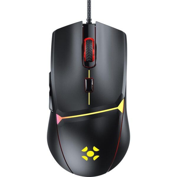Mouse Gamer Fortrek Crusader Preto 12800 Dpi Usb