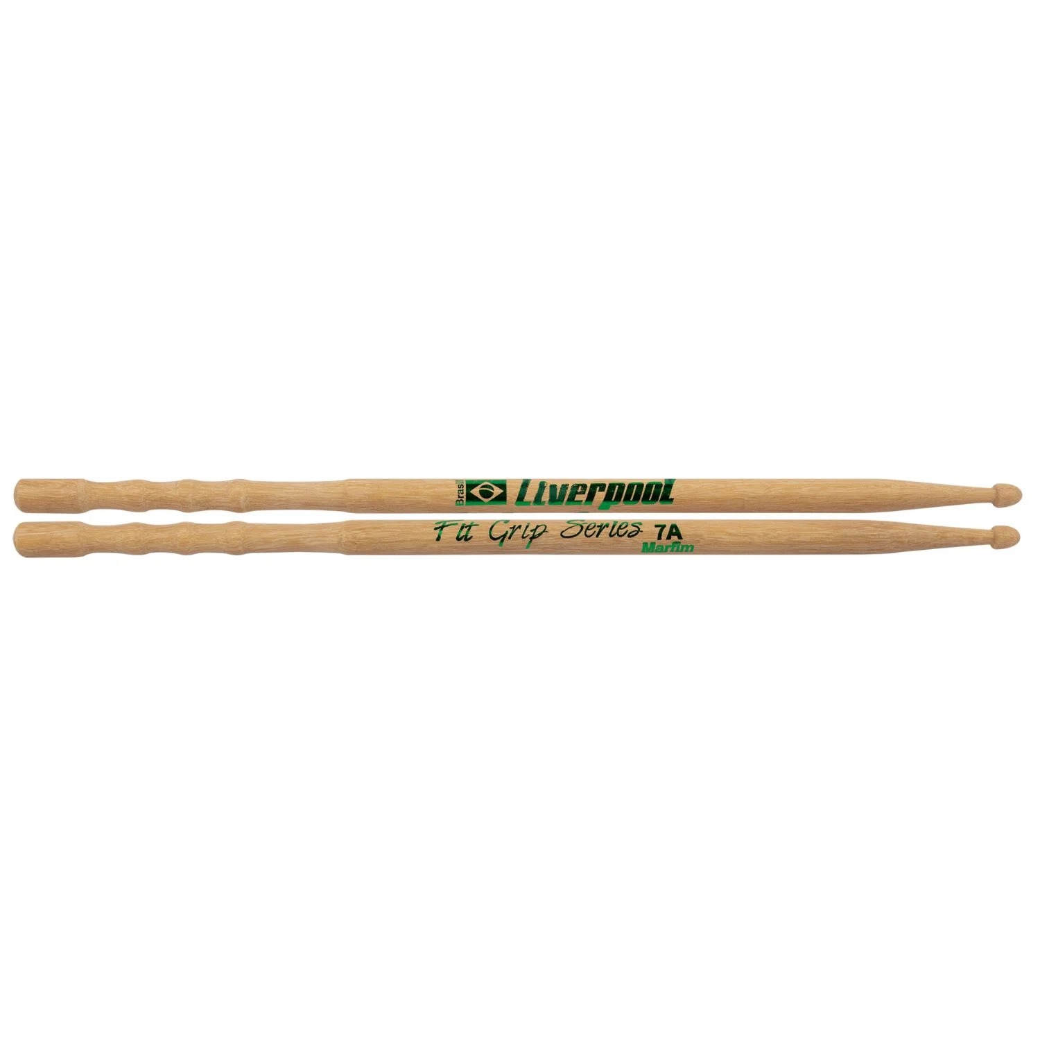 Baquetas Liverpool Fit Grip Series 7a Ponta De Madeira