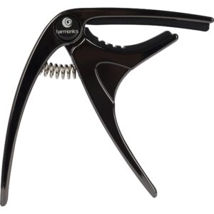 Capotraste Abraçadeira Violão Guitarra Harmonics Preto