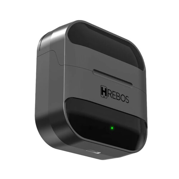 Microfone Lapela Sem Fio Hrebos If-210 Tipo C Com Case Preto - Image 4