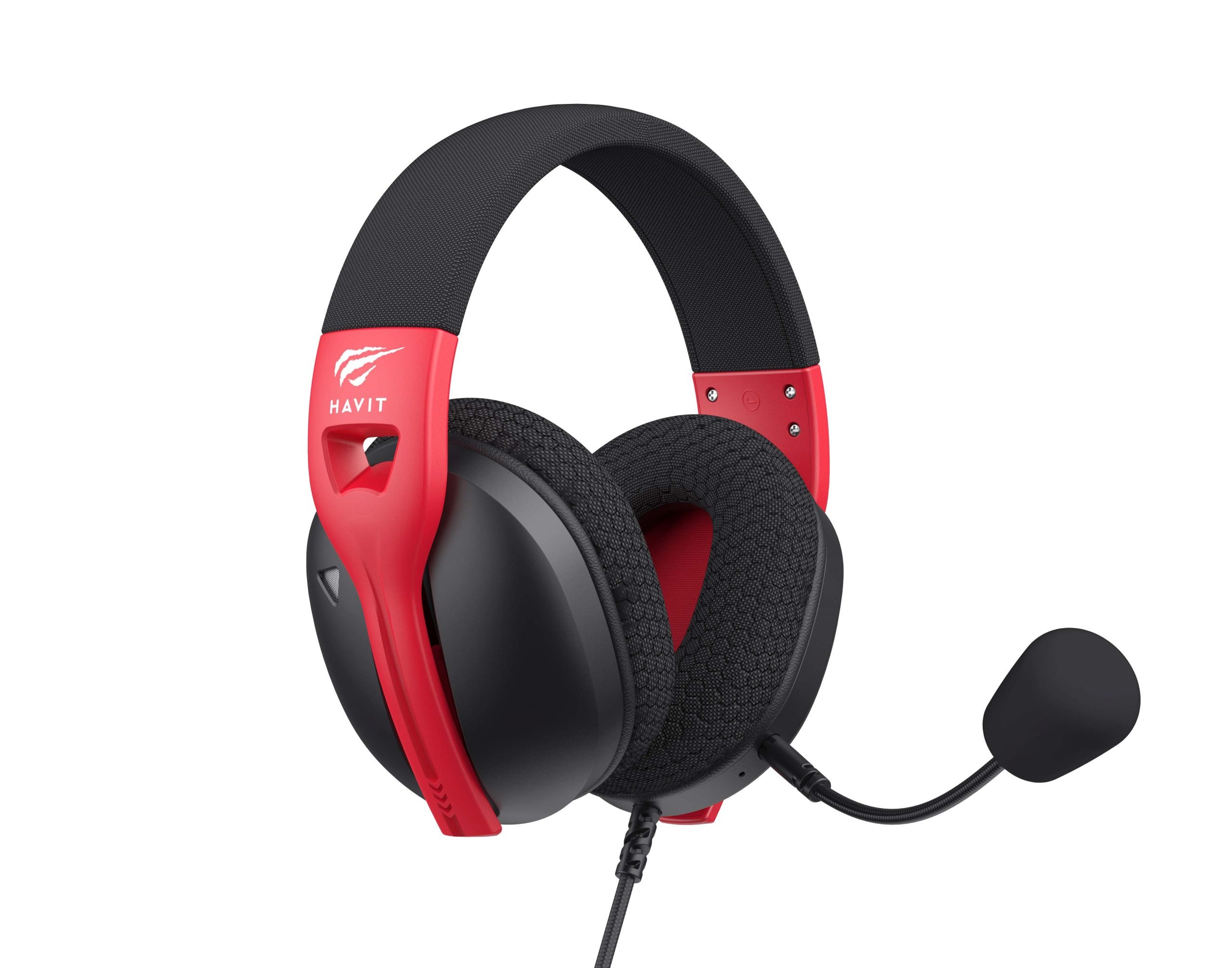 Headset Gamer Havit Fuxi-h5 3.5mm Driver 50mm Preto/vermelho