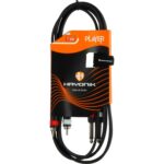 Cabo Áudio Auxiliar Plug P10 X Rca 1,8m Estéreo Hayonik