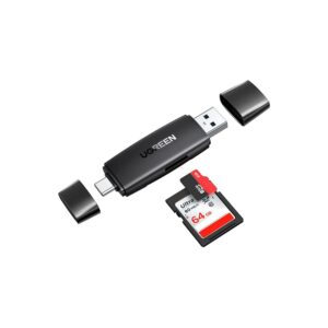 Adaptador Leitor de Cartão Ugreen CM304 USB‑C para SD e Micro SD 5 Gbps