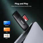 Adaptador Leitor de Cartão Ugreen CM304 USB‑C para SD e Micro SD 5 Gbps