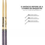 Baquetas Bateria Liverpool EVA5BM 5B Madeira Sensation Grip Antiderrapante