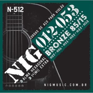 Encordoamento Cordas Nig Violão Aço Bronze 85/15 0.12