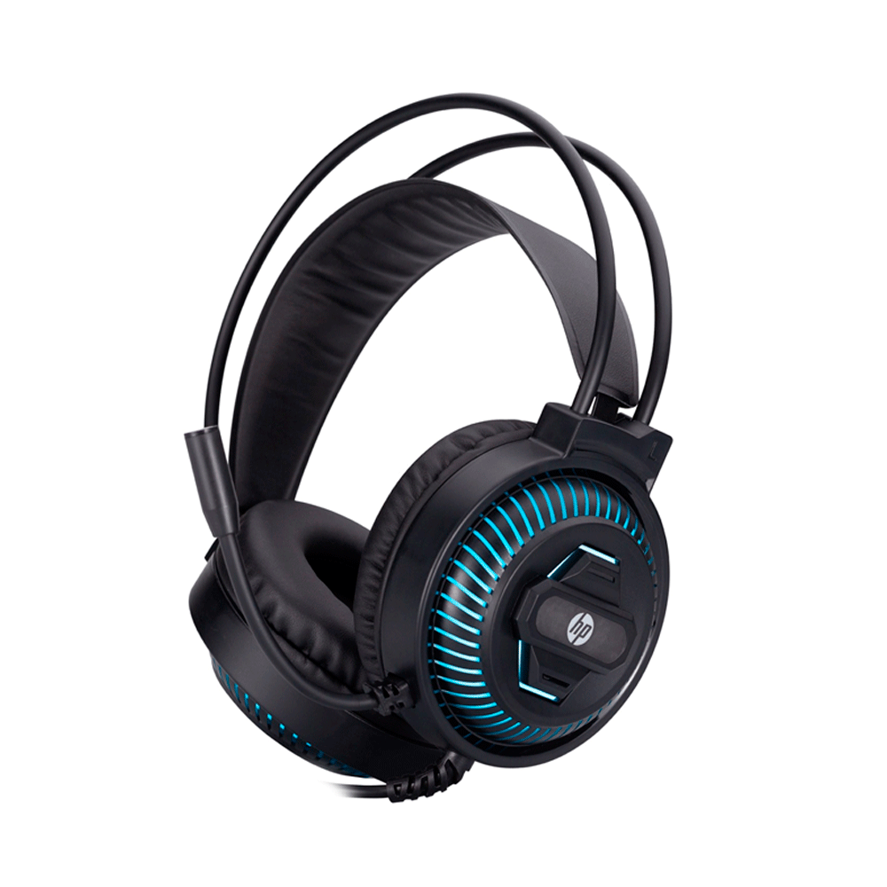 Headset Gamer HP DHE 8001U USB Preto com Microfone e Áudio Imersivo