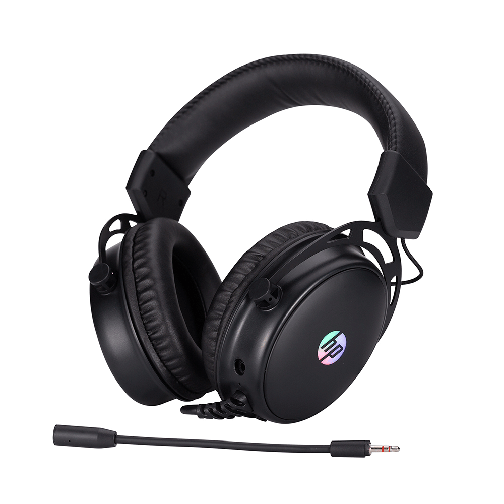 Headset Gamer HP DHE 8005U USB Preto com Microfone e Áudio Imersivo