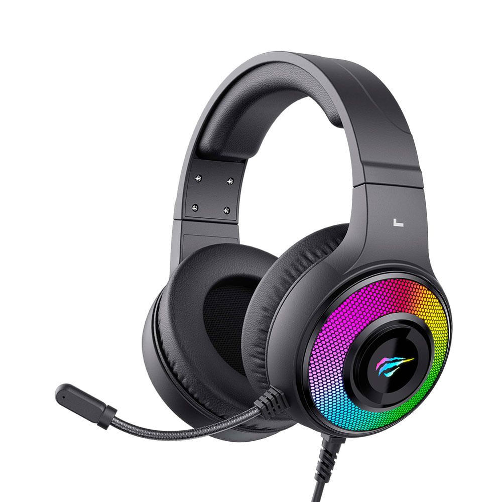 Headset Gamer Havit H2042D RGB Preto com Driver 50mm USB e P2