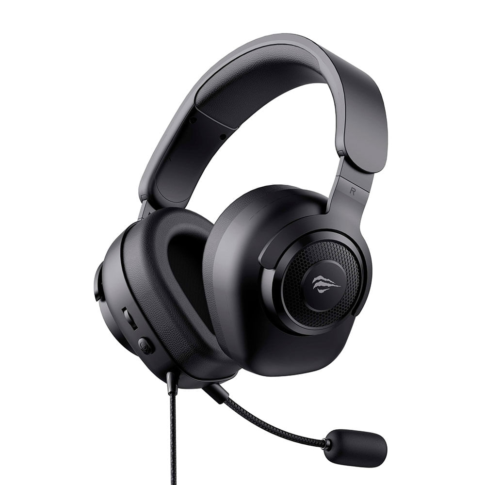 Headset Gamer Havit H2230U USB com Microfone Removível Som Envolvente e Design Confortável