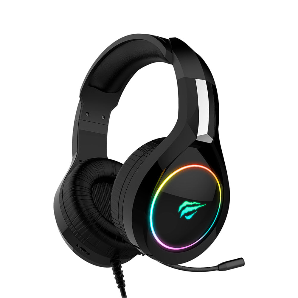 Headset Gamer Havit H2232D RGB com Microfone Flexível e Conexão 2 P2