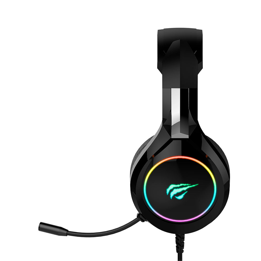 Headset Gamer Havit H2232D RGB com Microfone Flexível e Conexão 2 P2