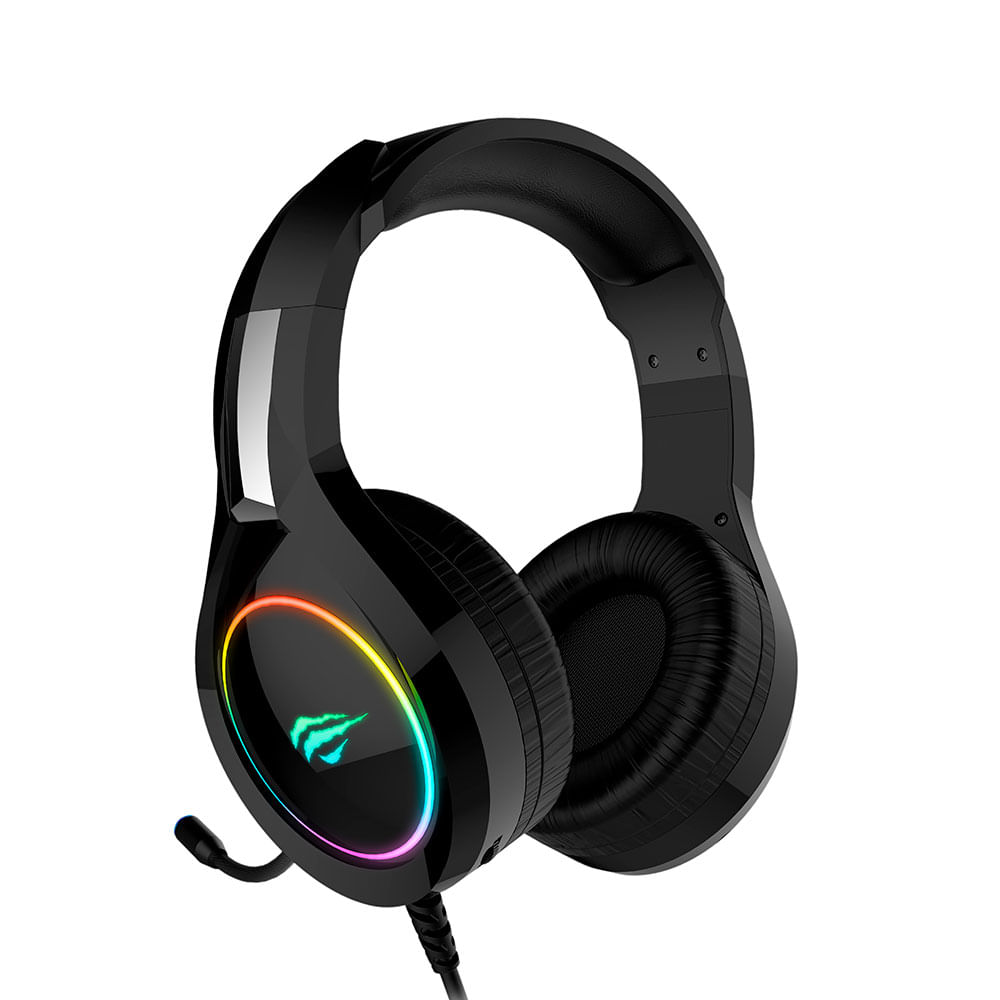 Headset Gamer Havit H2232D RGB com Microfone Flexível e Conexão 2 P2