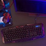 Kit Gamer Bright 594 com Teclado e Mouse RGB LED ABNT2 – Preto