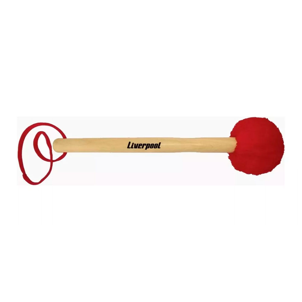 Maceta Liverpool MC48V para Surdo e Bumbo com Cabo de Madeira 300mm e Pelúcia