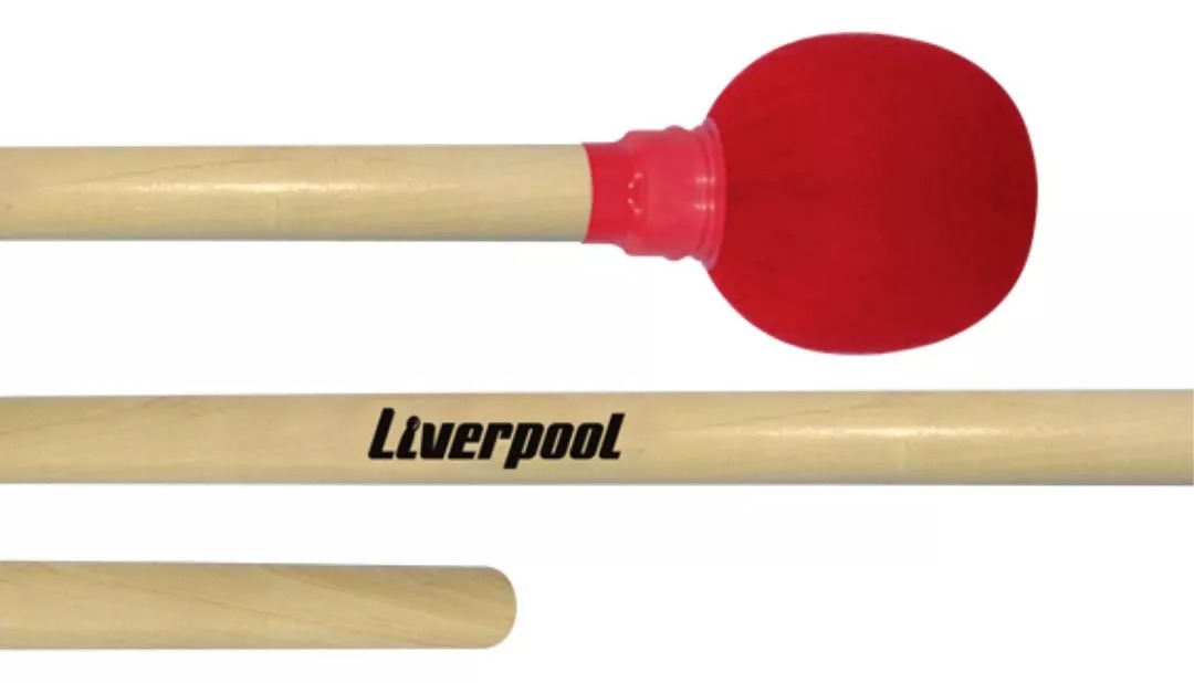 Maceta Liverpool Redonda para Zabumba com Cabo de Madeira