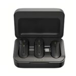 Microfone Lapela Sem Fio Hrebos IF209 Tipo C com Case Preto