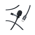 Microfone de Lapela Hrebos HS031 Tipo C para Smartphone Preto