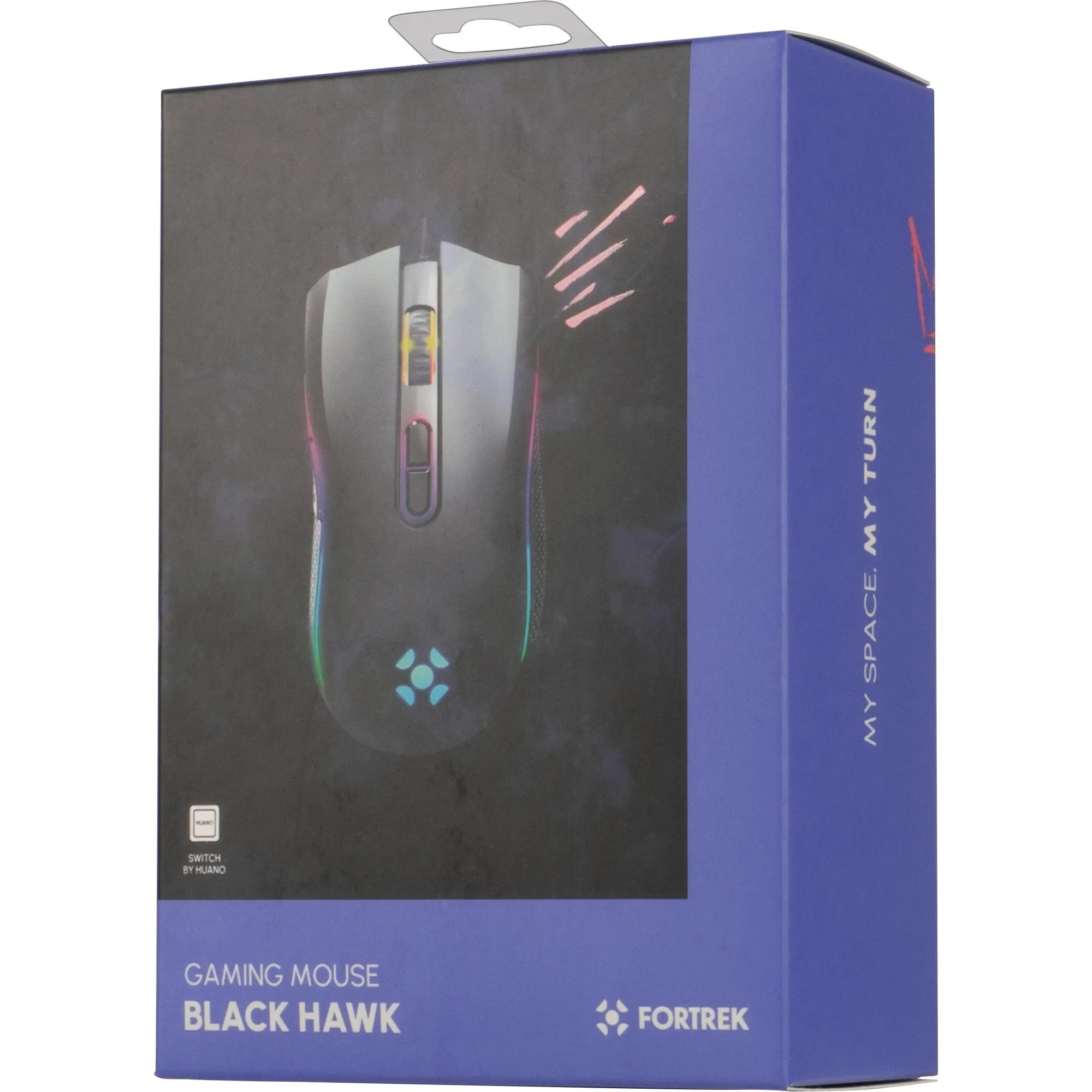Mouse Gamer Fortrek Black Hawk OM703 2400 DPI Preto USB