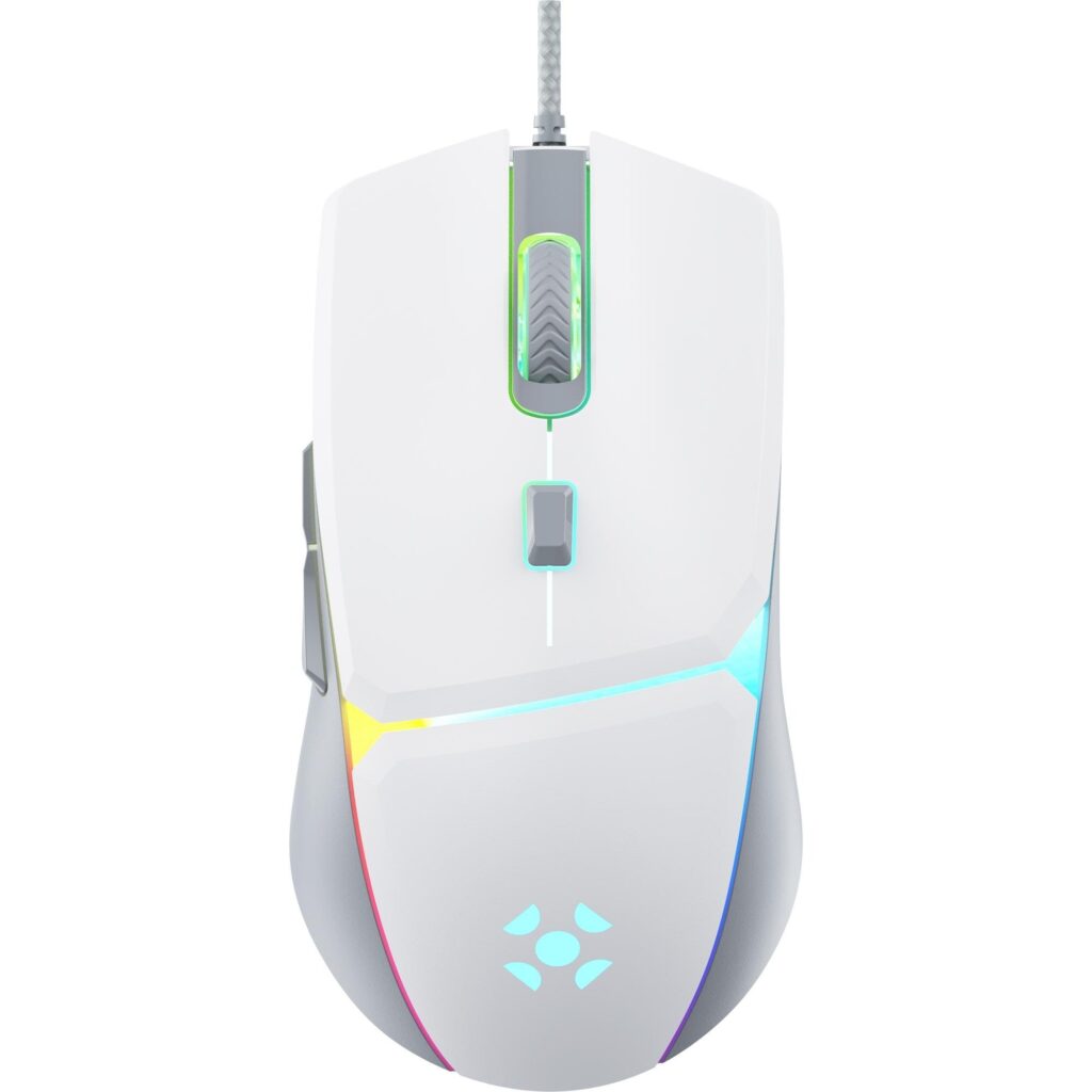 Mouse Gamer Fortrek Crusader 12800 DPI USB Branco
