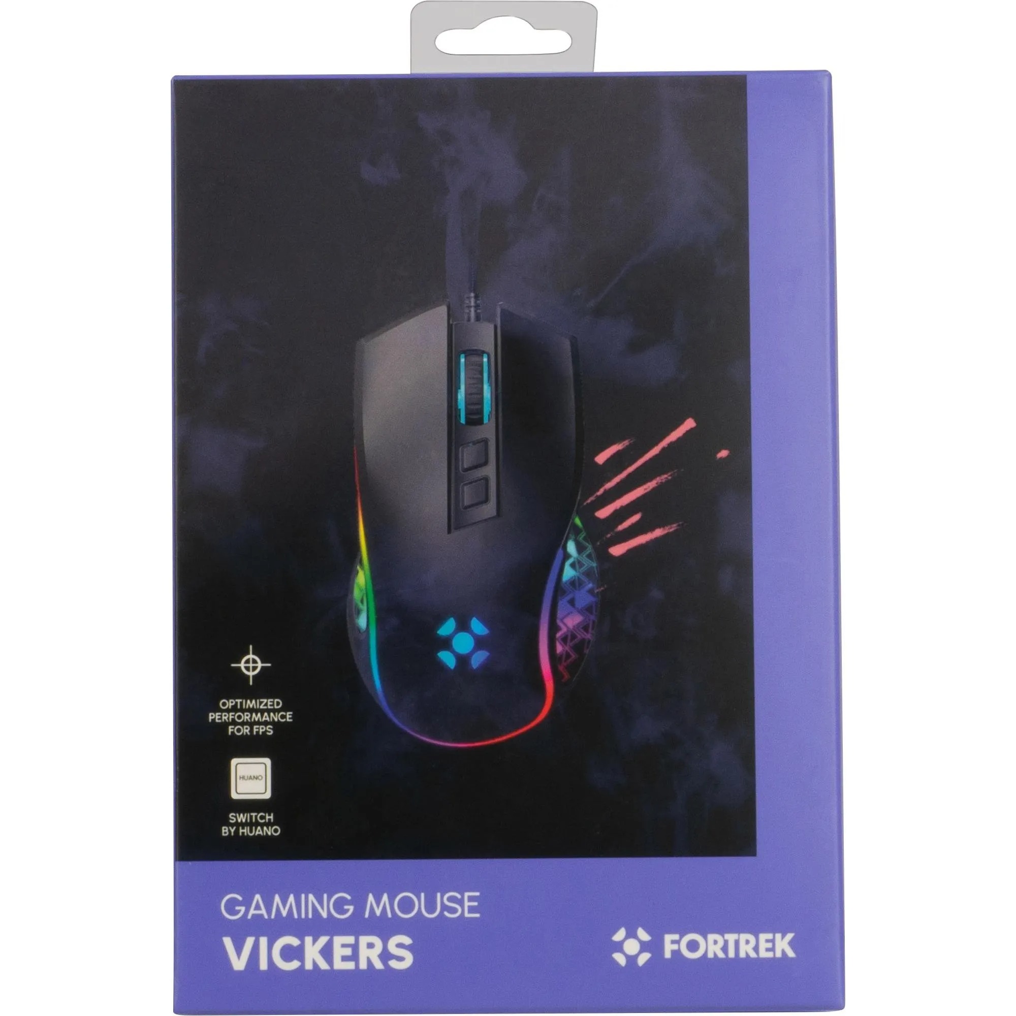 Mouse Gamer Fortrek Vickers New Edition 8000 DPI RGB Preto