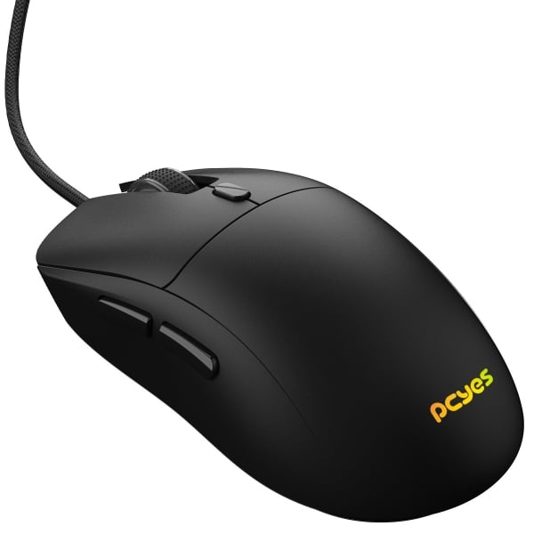 Mouse Gamer PCYes Basaran Black Vulcan 12400 DPI RGB 6 Botões Preto