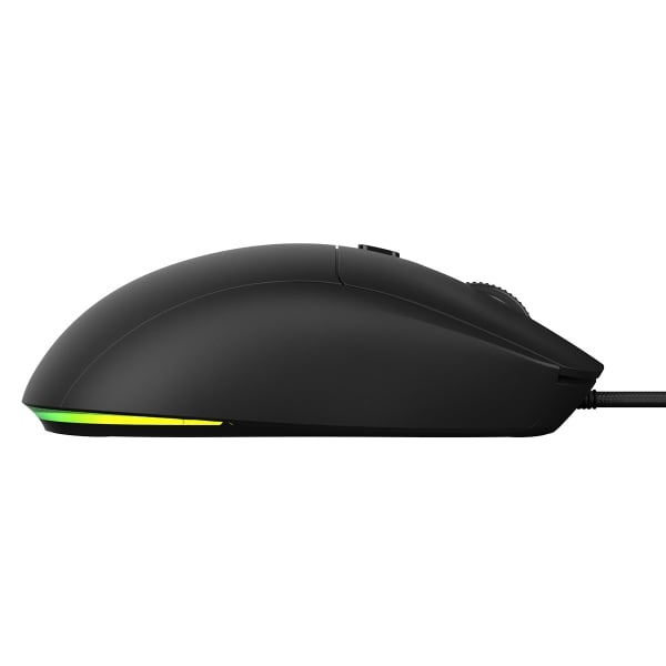Mouse Gamer PCYes Basaran Black Vulcan 12400 DPI RGB 6 Botões Preto