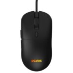 Mouse Gamer PCYes Basaran Black Vulcan 12400 DPI RGB 6 Botões Preto