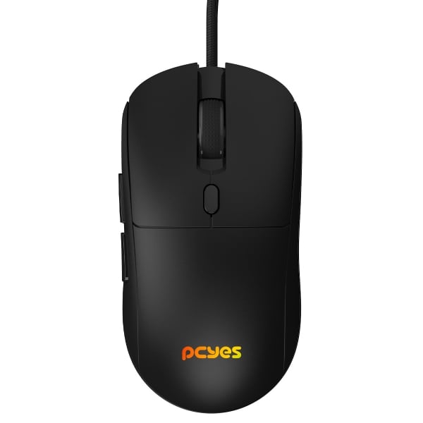 Mouse Gamer PCYes Basaran Black Vulcan 12400 DPI RGB 6 Botões Preto