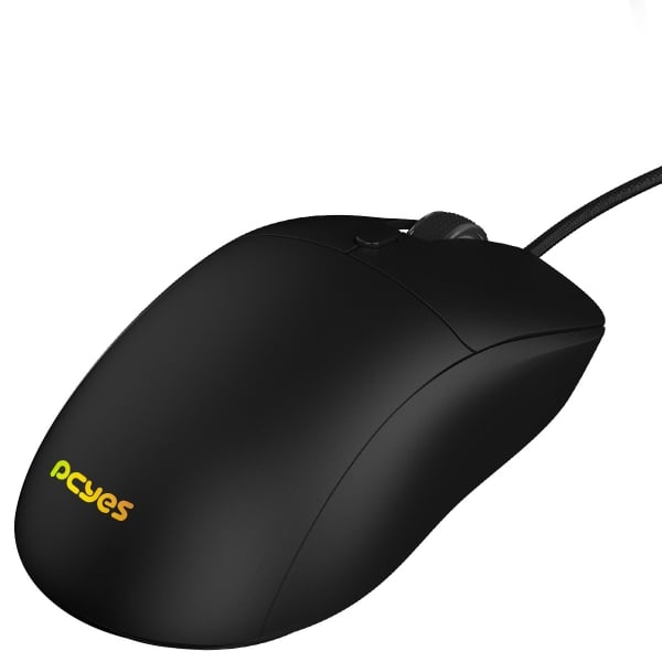 Mouse Gamer PCYes Basaran Black Vulcan 12400 DPI RGB 6 Botões Preto