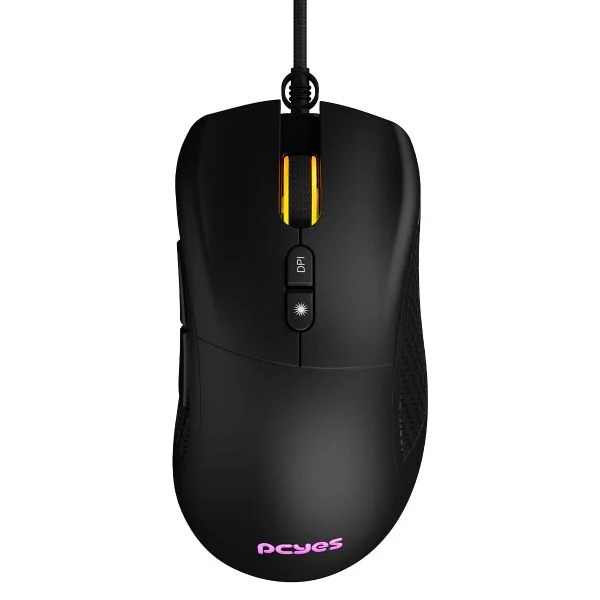 Mouse Gamer PCYes Gaius 12400 DPI RGB 6 Botões Preto