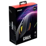 Mouse Gamer PCYes Gaius 12400 DPI RGB 6 Botões Preto