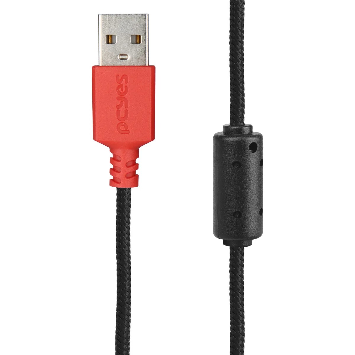 Mouse Gamer PCYes Valus 12400 DPI RGB 8 Botões Preto USB