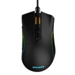 Mouse Gamer PCYes Valus 12400 DPI RGB 8 Botões Preto USB