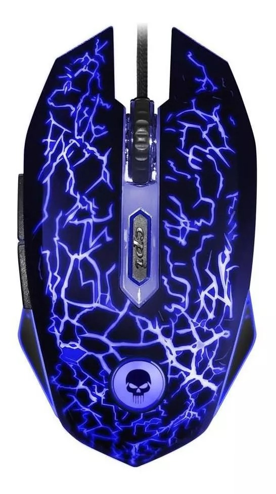 Mouse Gamer USB 2400 DPI 6 Botões Bright 0447 para PC e Notebook