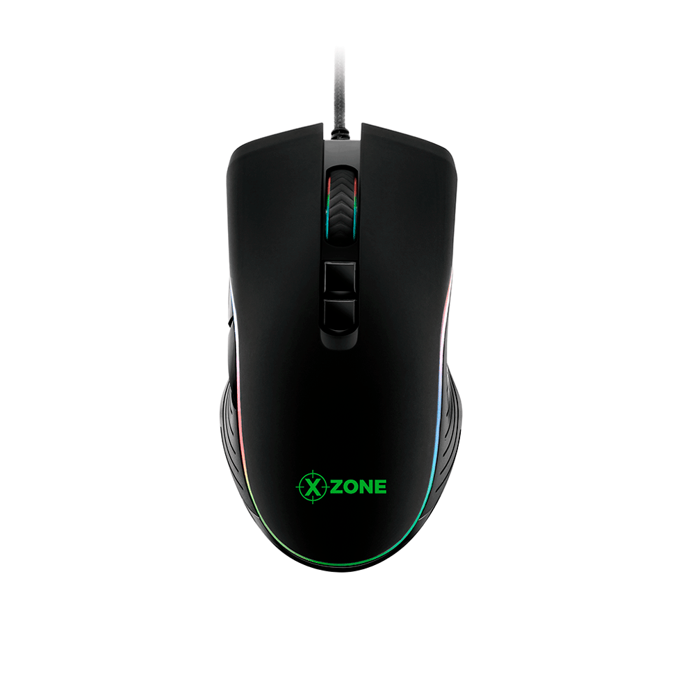 Mouse Gamer Xzone GMF-01 RGB 4800 DPI com 7 Botões e Ajuste de Sensibilidade