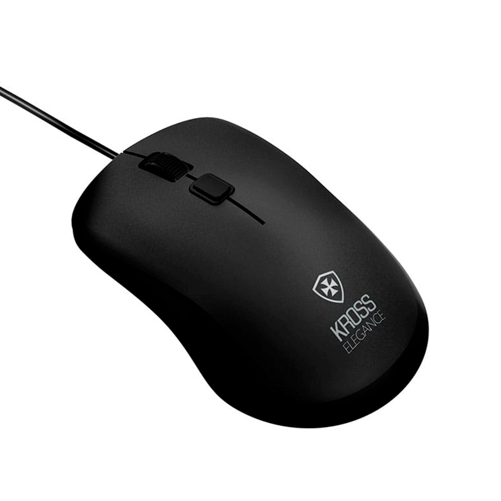 Mouse Óptico USB Kross Elegance 1000 DPI Preto Ke M095