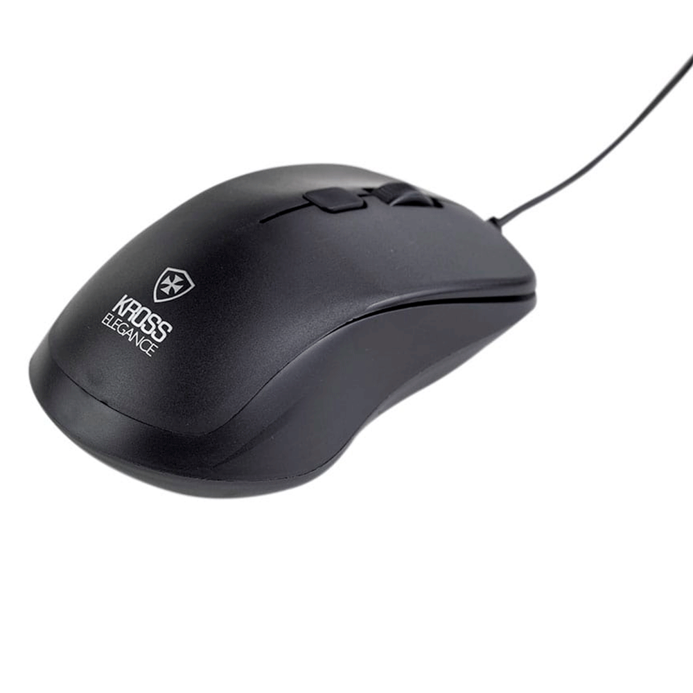 Mouse Óptico USB Kross Elegance 1000 DPI Preto Ke M095
